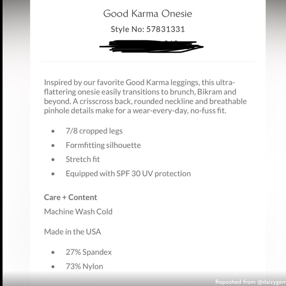 Free People Movement Good Karma Onesie NWOT M/L - Picture 5 of 5